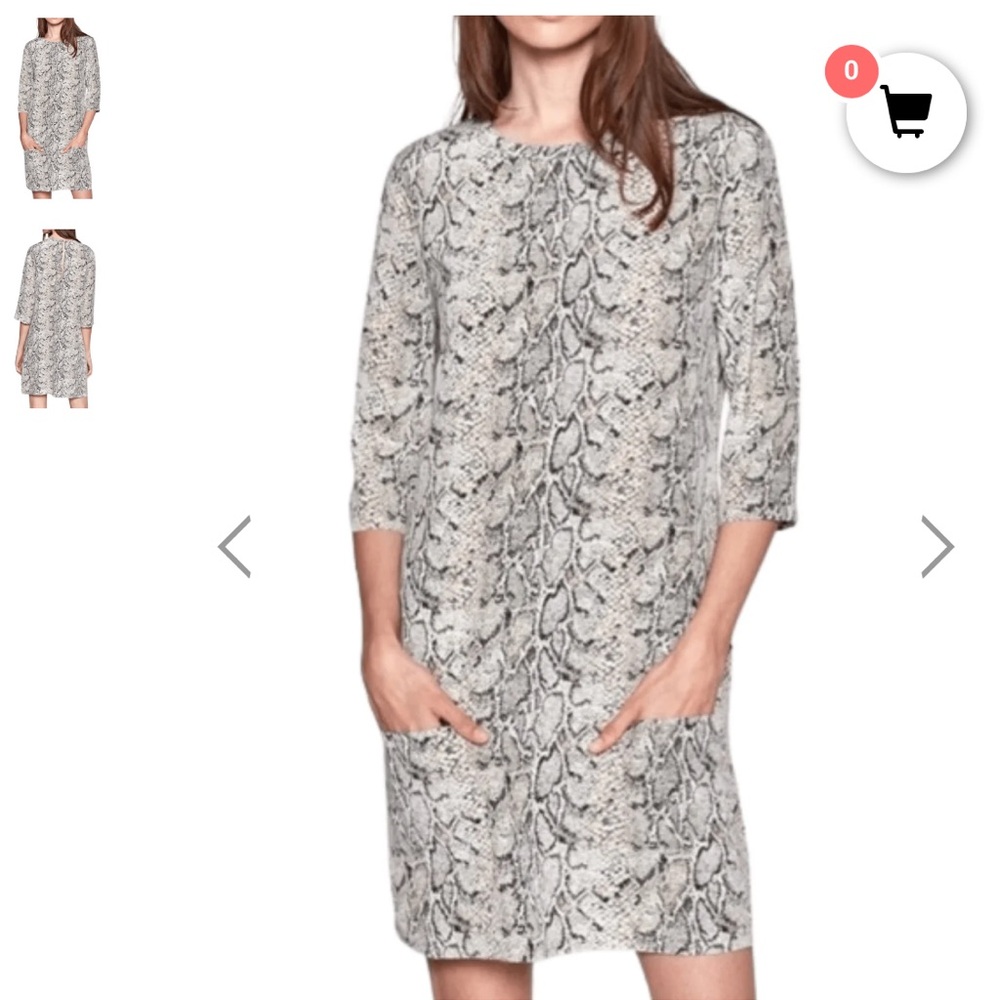 Equipment Snake Print Mini shift Dress - size S